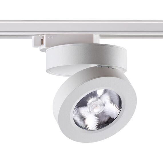 NOVOTECH 357986 PORT NT19 122 белый Светильник трековый однофазный трехжильный IP20 LED 3000К 12W 220V GRODA