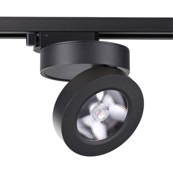NOVOTECH 357987 PORT NT19122 черный Светильник трековый однофазный трехжильный IP20 LED 3000К 12W 220V GRODA