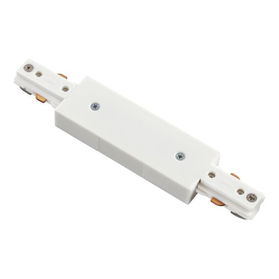 NOVOTECH 135004 PORT NT18 099 белый Соединитель с токопроводом для однофазного трехжильного шинопровода IP20 220V
