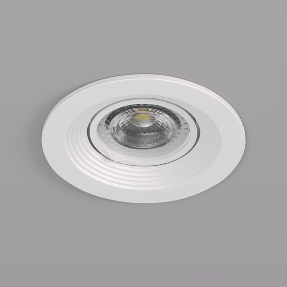 Denkirs DK3029-WH Встраиваемый светильник, IP 20, 10 Вт, GU5.3, LED, белый, пластик, изображение 3