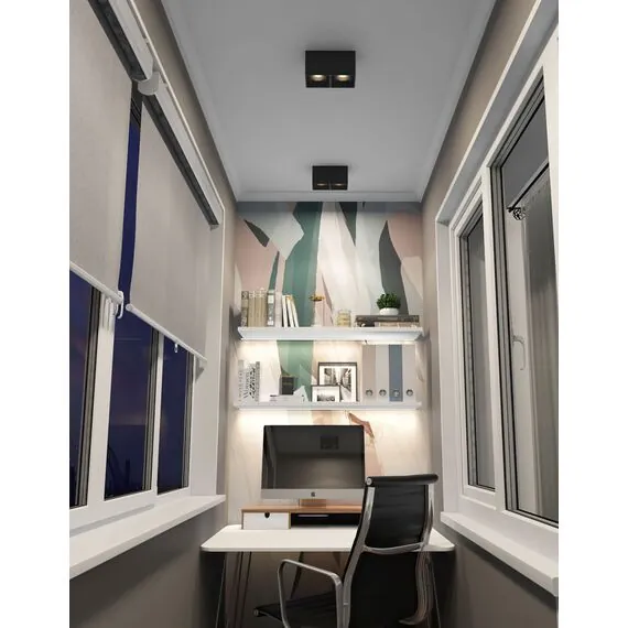Denkirs DK3085-BK Светильник накладной IP 20, 10 Вт, GU5.3, LED, черный/черный, пластик, изображение 2