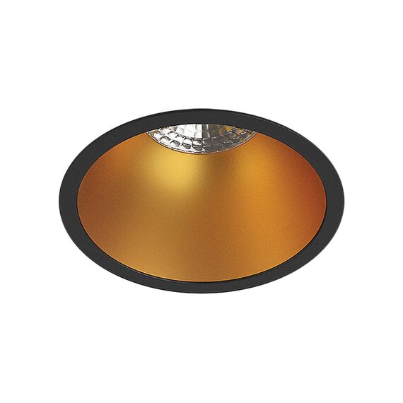 Denkirs DK3026-BG Встраиваемый светильник, IP 20, 10 Вт, GU5.3, LED, черный/золотой, пластик