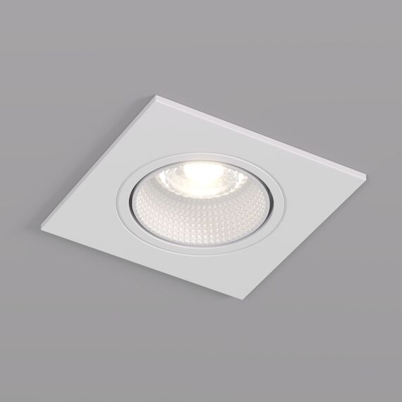 Denkirs DK3071-WH Встраиваемый светильник, IP 20, 10 Вт, GU5.3, LED, белый/белый, пластик