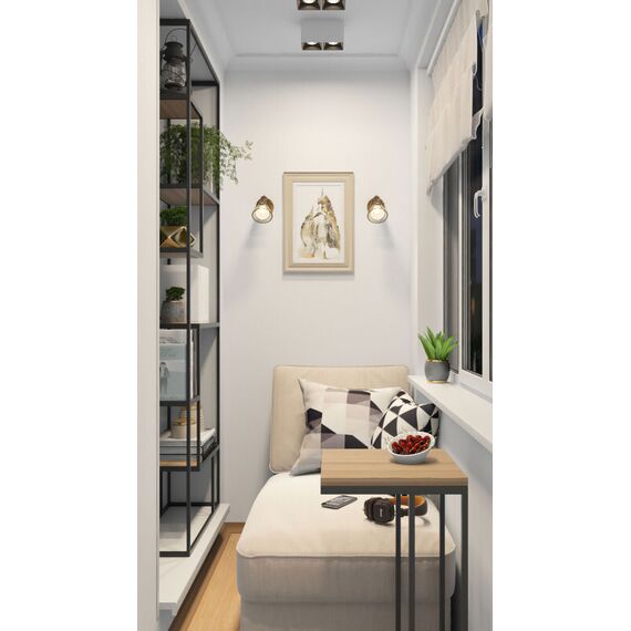Denkirs DK3035-WB Светильник накладной IP 20, 10 Вт, GU5.3, LED, белый/черный, пластик, изображение 7