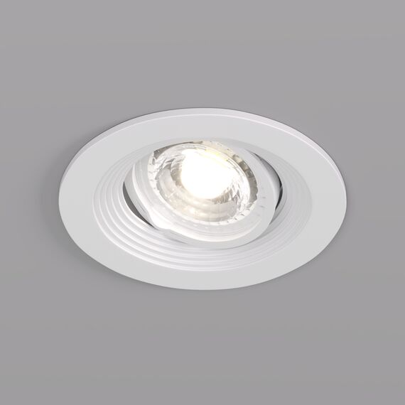 Denkirs DK3029-WH Встраиваемый светильник, IP 20, 10 Вт, GU5.3, LED, белый, пластик, изображение 2