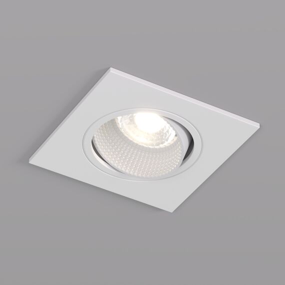 Denkirs DK3071-WH Встраиваемый светильник, IP 20, 10 Вт, GU5.3, LED, белый/белый, пластик, изображение 3