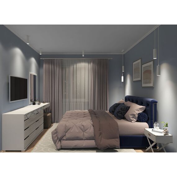Denkirs DK2052-WH Накладной светильник, IP 20, 15 Вт, GU10, белый, алюминий, изображение 4