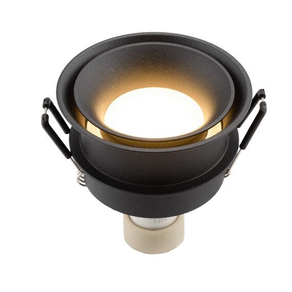 Denkirs DK2403-BK Встраиваемый светильник влагозащ., IP 44, 10 Вт, GU10, черный, алюминий, изображение 2