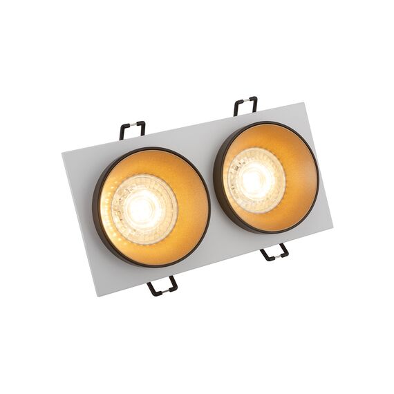 Denkirs DK2422-GD Встраиваемый светильник, IP 20, 50 Вт, GU10, черный/золотой, алюминий, изображение 2