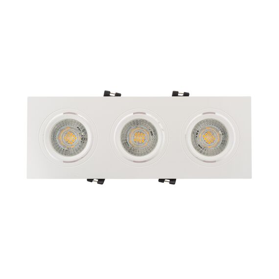 Denkirs DK3023-WH Встраиваемый светильник, IP 20, 10 Вт, GU5.3, LED, белый, пластик