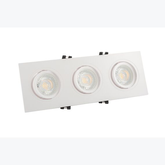 Denkirs DK3023-WH Встраиваемый светильник, IP 20, 10 Вт, GU5.3, LED, белый, пластик, изображение 2