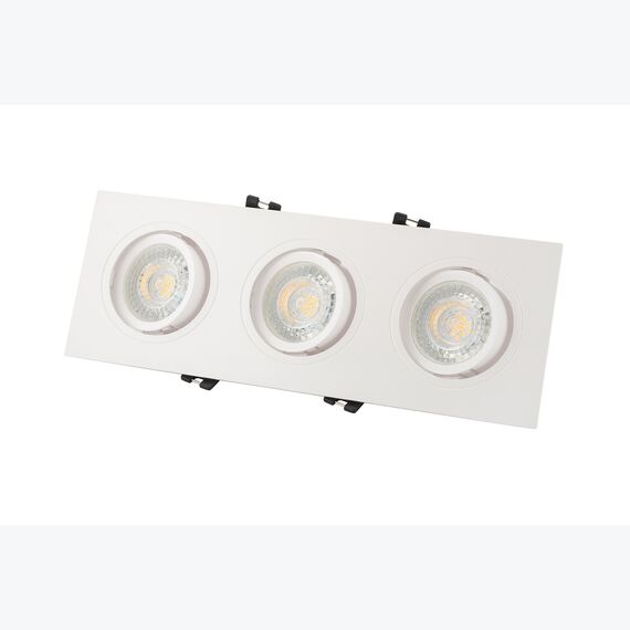 Denkirs DK3023-WH Встраиваемый светильник, IP 20, 10 Вт, GU5.3, LED, белый, пластик, изображение 3