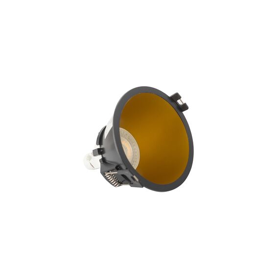Denkirs DK3026-BG Встраиваемый светильник, IP 20, 10 Вт, GU5.3, LED, черный/золотой, пластик, изображение 4