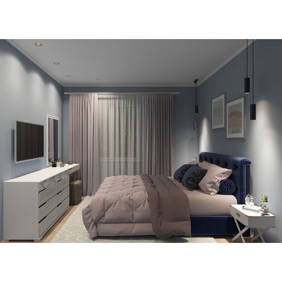 Denkirs DK3026-BG Встраиваемый светильник, IP 20, 10 Вт, GU5.3, LED, черный/золотой, пластик, изображение 6