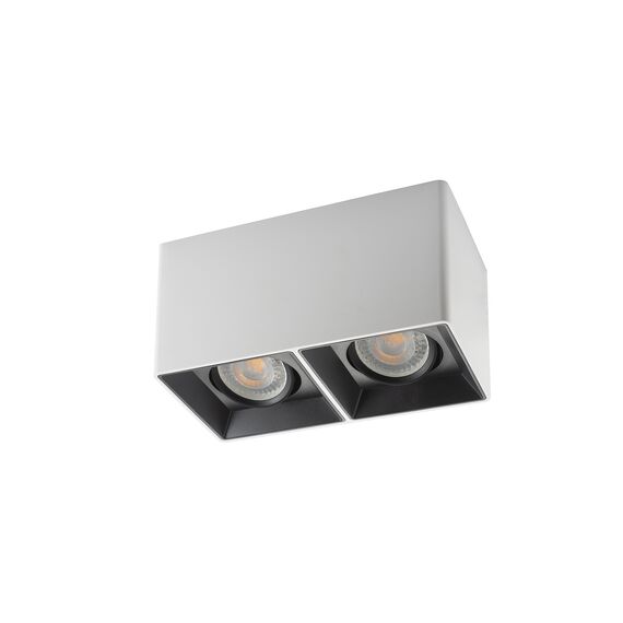 Denkirs DK3035-WB Светильник накладной IP 20, 10 Вт, GU5.3, LED, белый/черный, пластик, изображение 2