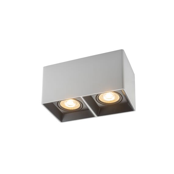 Denkirs DK3035-WB Светильник накладной IP 20, 10 Вт, GU5.3, LED, белый/черный, пластик, изображение 3