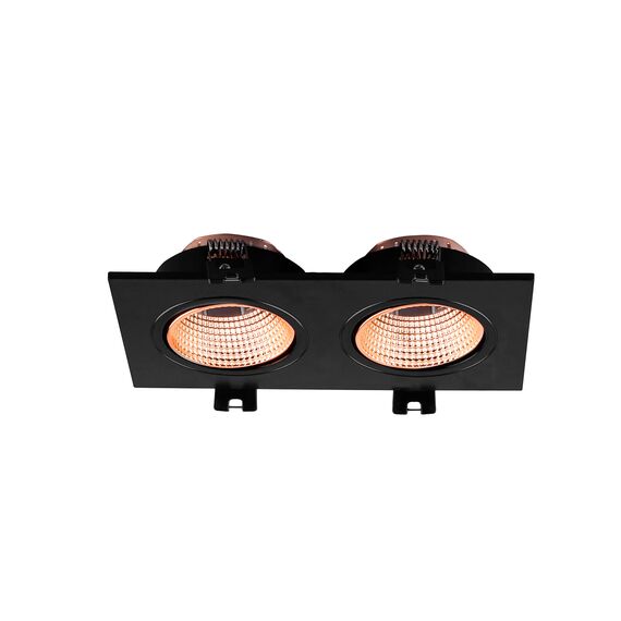 Denkirs DK3072-BBR Встраиваемый светильник, IP 20, 10 Вт, GU5.3, LED, черный/бронзовый, пластик, изображение 2