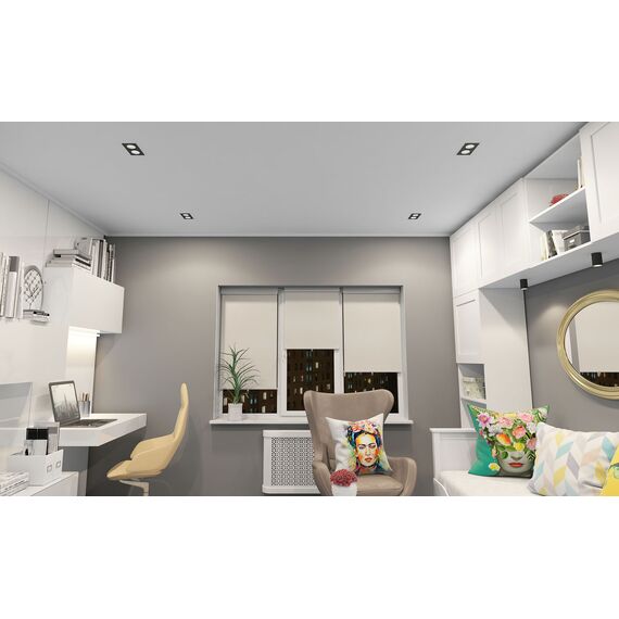 Denkirs DK3072-BK+WH Встраиваемый светильник, IP 20, 10 Вт, GU5.3, LED, черный/белый, пластик, изображение 3