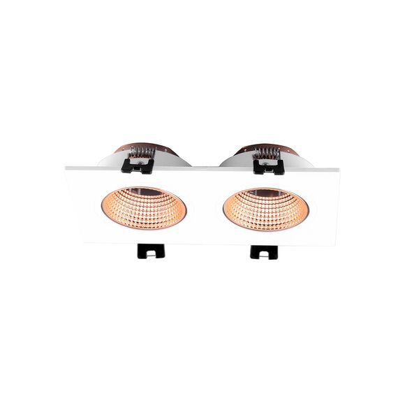 Denkirs DK3072-WBR Встраиваемый светильник, IP 20, 10 Вт, GU5.3, LED, белый/бронзовый, пластик, изображение 2