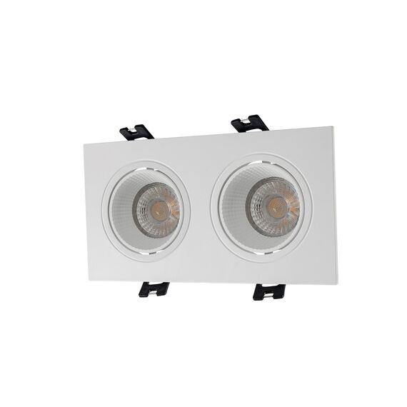 Denkirs DK3072-WH Встраиваемый светильник, IP 20, 10 Вт, GU5.3, LED, белый/белый, пластик