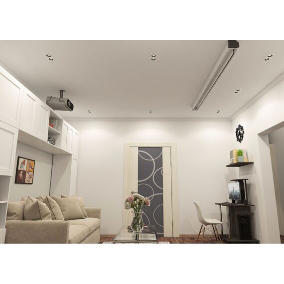 Denkirs DK3072-WH+BK Встраиваемый светильник, IP 20, 10 Вт, GU5.3, LED, белый/черный, пластик, изображение 3