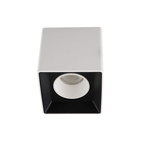 Denkirs DK3080-WB+WH Светильник накладной IP 20, 10 Вт, GU5.3, LED, бело-черный/белый, пластик