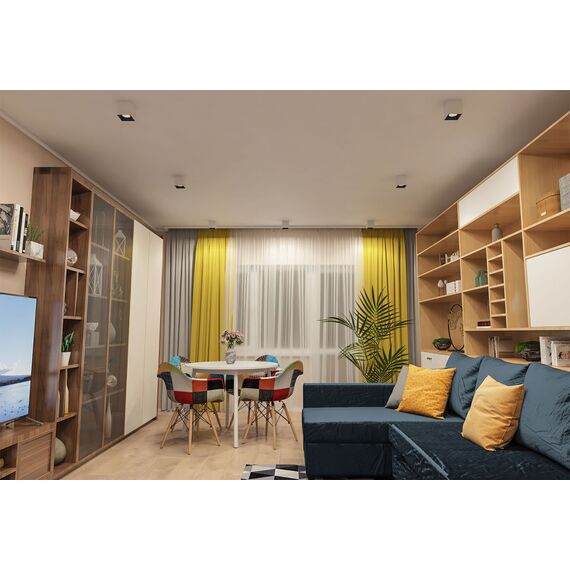 Denkirs DK3080-WB+WH Светильник накладной IP 20, 10 Вт, GU5.3, LED, бело-черный/белый, пластик, изображение 2