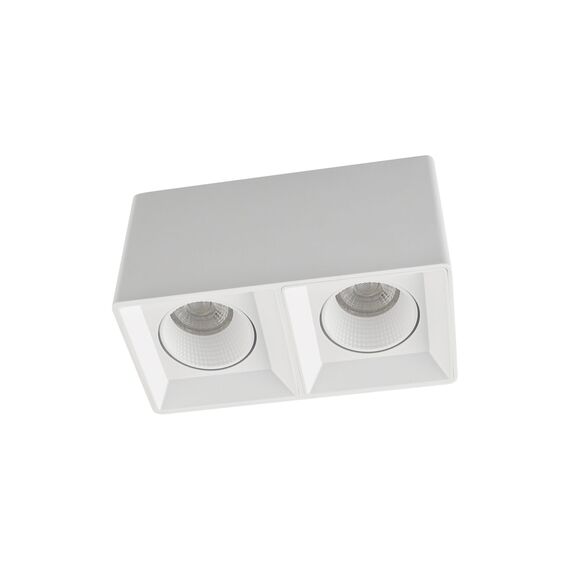 Denkirs DK3085-WH Светильник накладной IP 20, 10 Вт, GU5.3, LED, белый/белый, пластик