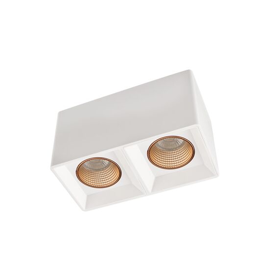 Denkirs DK3085-WH+BR Светильник накладной IP 20, 10 Вт, GU5.3, LED, белый/бронзовый, пластик