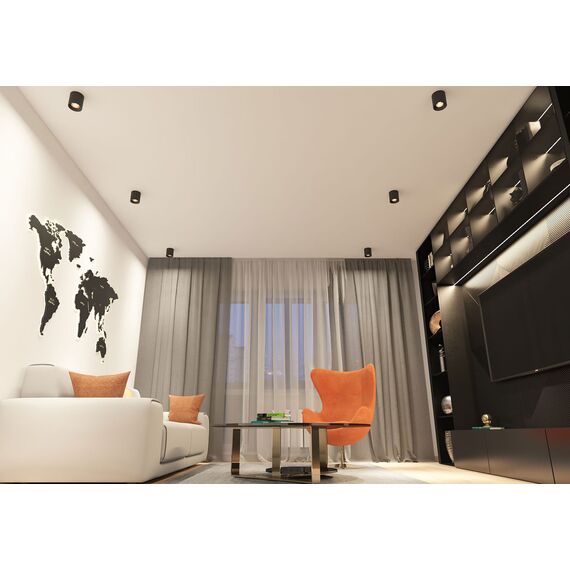 Denkirs DK3090-BBR Светильник накладной, IP 20, 10 Вт, GU5.3, LED, черный/бронзовый, пластик, изображение 3