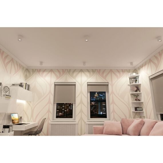 Denkirs DK3090-WH+CH Светильник накладной IP 20, 10 Вт, GU5.3, LED, белый/хром, пластик, изображение 2