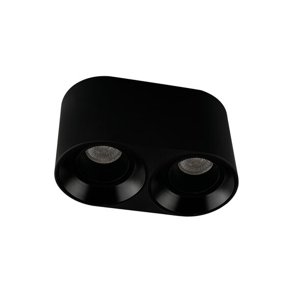 Denkirs DK3096-BK Светильник накладной IP 20, 10 Вт, GU5.3, LED, черный/черный, пластик