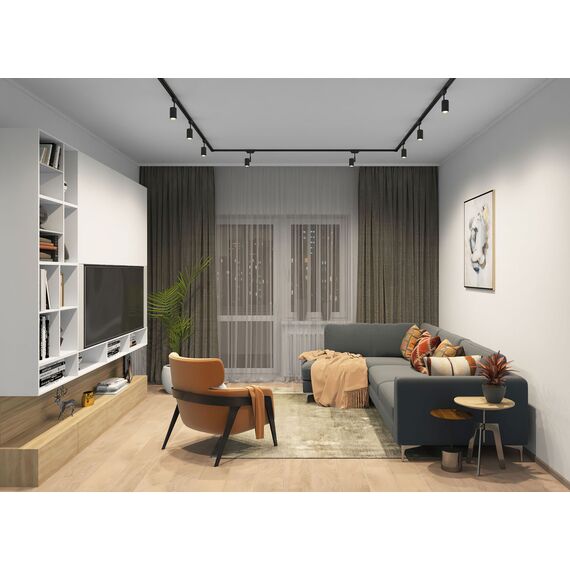 Denkirs DK6001-WH Трековый светильник IP 20, 50 Вт, GU10, белый, алюминий, изображение 6
