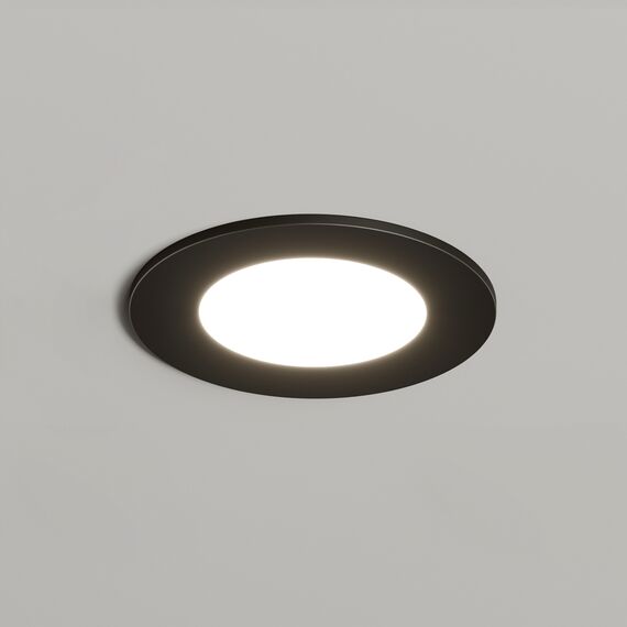 Denkirs DK3101-BK Встраиваемый влагозащищенный светильник, IP65, до 10 Вт, LED, GU5,3, черный