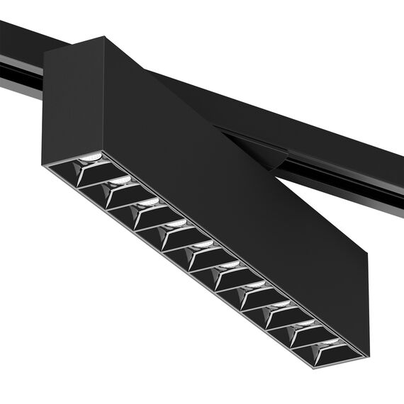 Denkirs DK6444-BK Поворотный однофазный трековый светильник EDDER со светодиодом L273mm 220V 20W 30° 4000K IP20 черный алюминий, изображение 2