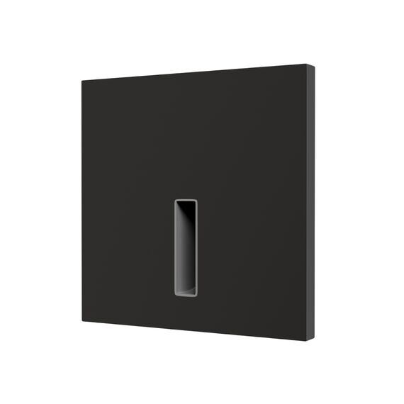 Denkirs DK1030-BK Светильник встраиваемый в стену, IP 20, LED 3000K, 3 Вт, черный, алюминий