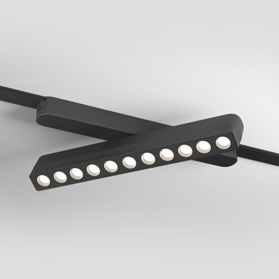 Denkirs DK5368-BK Светильник для трека Air, серия Grill 2700-6500 со светодиодом, L230*W26*H60мм, 48V DC, 12W, RA?90, 36°, 2700-6500K, IP20, черный, алюминий, изображение 2