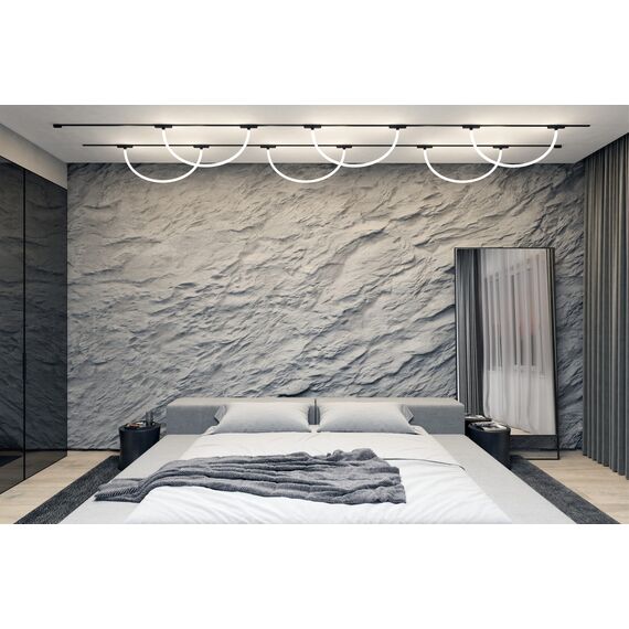 Denkirs DK5327-BK Светильник для трека Air, серия Ray 3000 со светодиодом, ?22*L1000MM, 48V DC, 12W, RA?90, 360°, 3000K, IP20, черный, алюминий, изображение 3