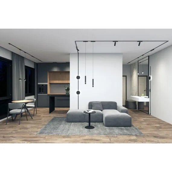 Denkirs DK5311-BK Светильник для трека Air, серия Spot 3000 со светодиодом, ?50*H160мм, 48V DC, 12W, RA?95, 24°, 3000K, IP20, черный, алюминий, изображение 4