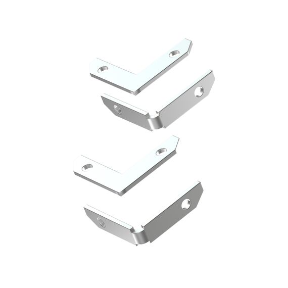 Denkirs TR2027-AL Комплект угловых соединителей трека SMART ONE, алюминий, изображение 3