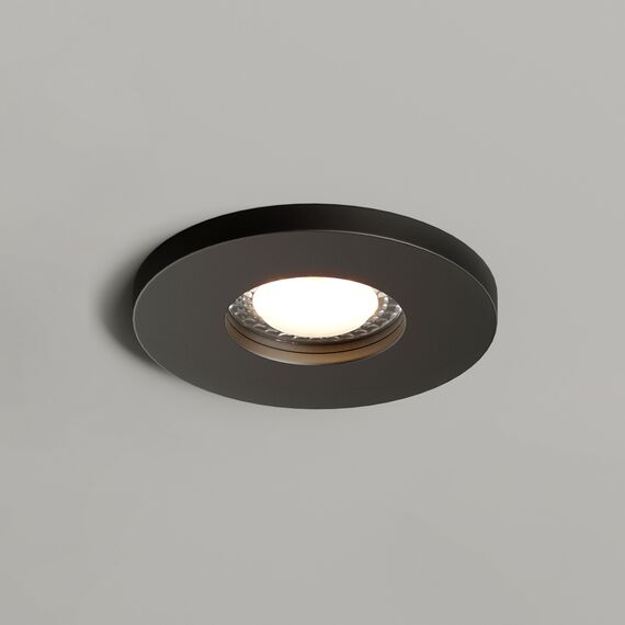Denkirs DK2036-BK Встраиваемый светильник влагозащ., IP 44, до 15 Вт, GU10, LED, черный, алюминий