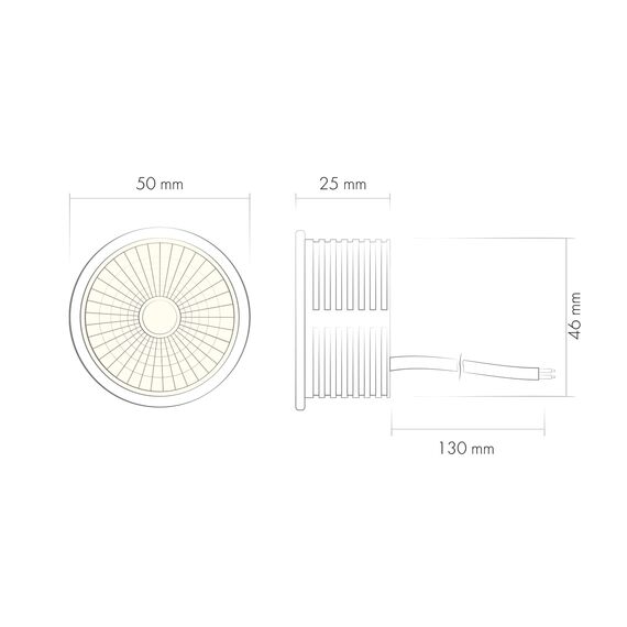 Denkirs DK3000-8W dim Керамический светодиодный модуль. Белый с прозрачной линзой 60 градусов, 8 Вт, 3000К, диммируемый, изображение 5