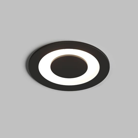 Denkirs DK2500-BK Встраиваемый светильник, IP 20, 5 Вт, LED 3000, черный, алюминий