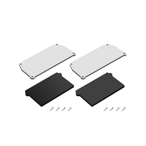 Denkirs DK5852-BK Комплект торцевых заглушек для профиля Flod, черный