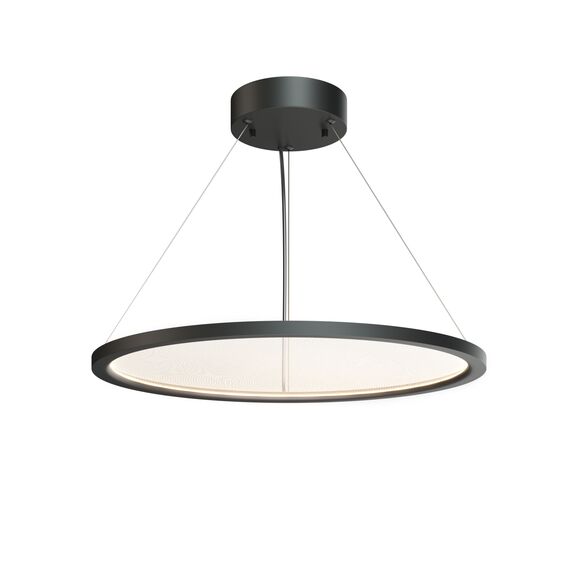 Denkirs DK6616-BK Подвесной горизонтальный светильник Veil со светодиодом H900 d600 220V 48W 3000-6000K IP20 черный алюминий, изображение 4