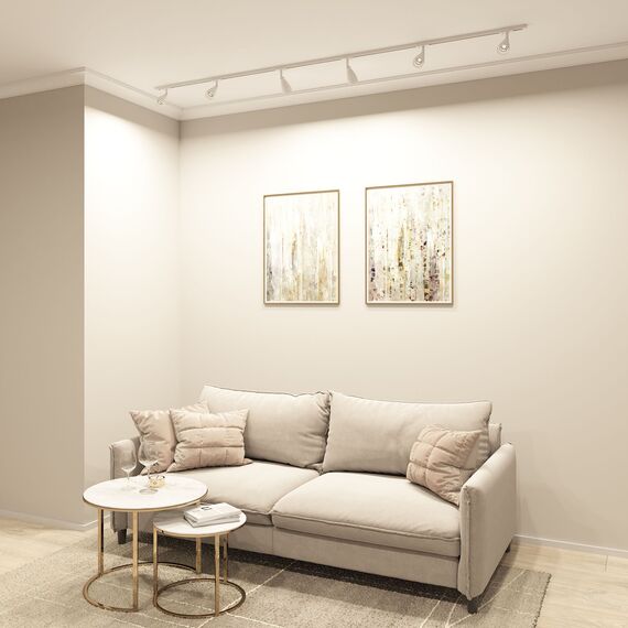 Denkirs DK6050-WH Трековый светильник IP 20, 15 Вт, GU10, белый, алюминий, пластик, изображение 4