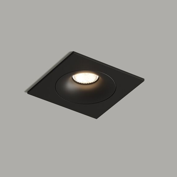 Denkirs DK2121-BK Встраиваемый светильник, IP 20, 50 Вт, GU10, черный, алюминий