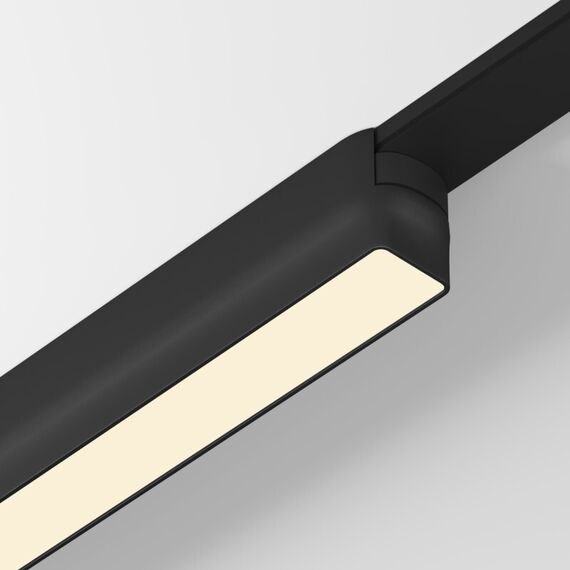 Denkirs DK5300-BK Светильник для трека Air, серия Linear 3000 со светодиодом, L230*W26*H36мм, 48V DC, 9W, RA?90, 120°, 3000K, IP20, черный, алюминий, изображение 2