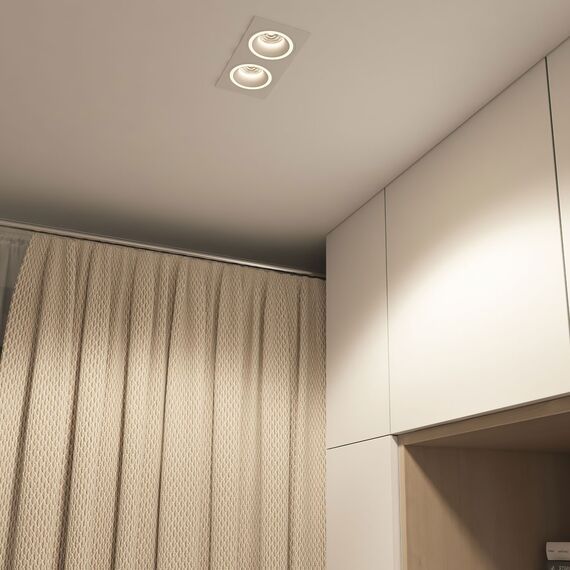 Denkirs DK2062-WH Встраиваемый светильник, IP 20, до 15 Вт, GU10, LED, белый, алюминий, изображение 5