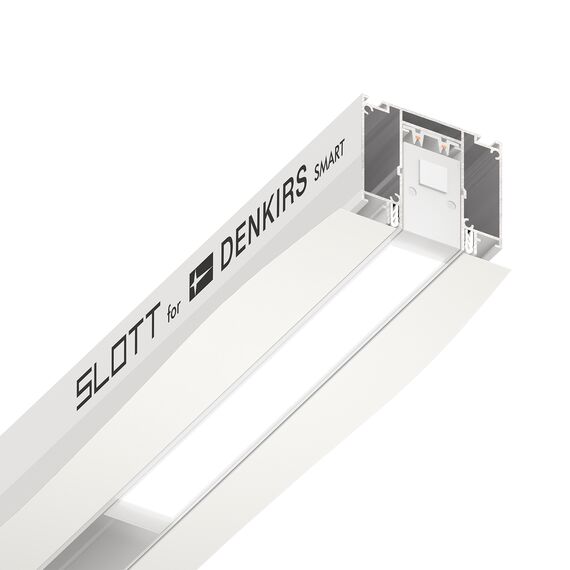 Denkirs TR2014-WH Профиль-трек SLOTT for DENKIRS SMART, для натяжных потолков, 2 м, алюминий, белый, изображение 2